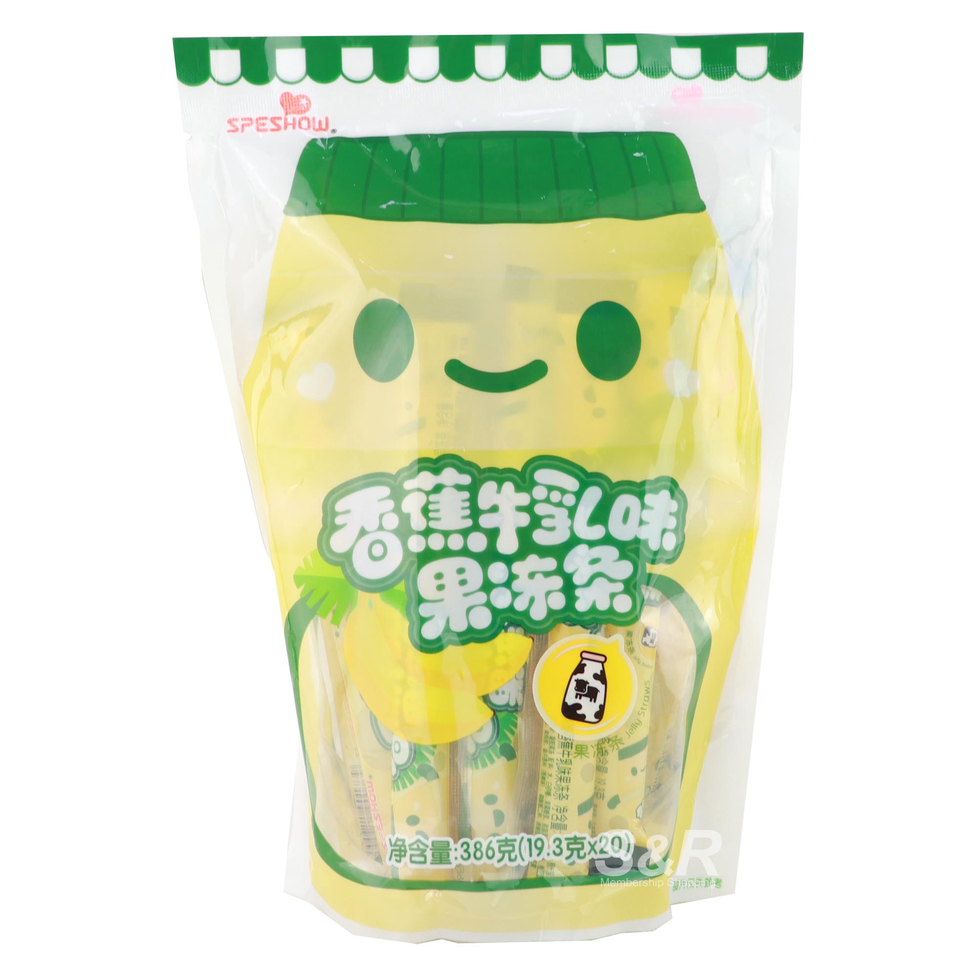 Speshow Jelly Straws Banana Milk Flavor 386g
